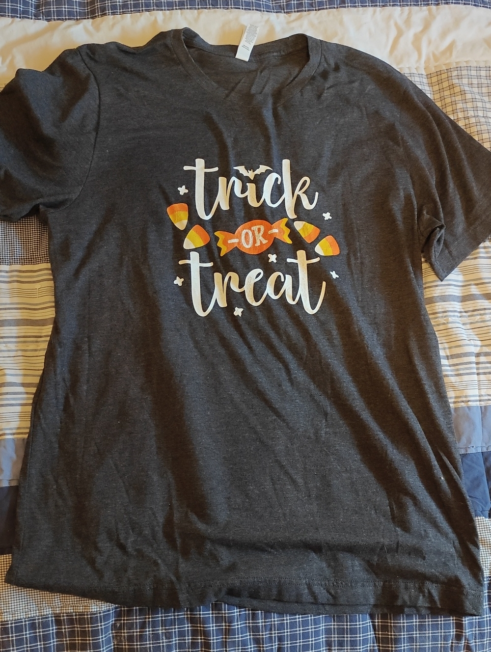 Women's 'Trick or Treat' Halloween Graphic Tee - Soft, Black